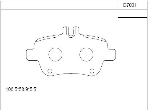 Asimco KD7001 Brake Pad Set, disc brake KD7001: Buy near me in Poland at 2407.PL - Good price!