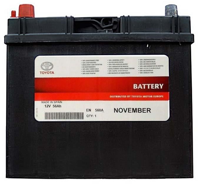 Toyota 28800-0Y180 Battery Toyota 12V 56AH 560A(EN) L+ 288000Y180: Buy near me in Poland at 2407.PL - Good price!