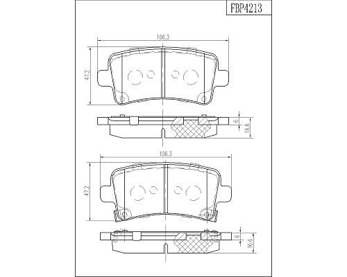 FI.BA filter FBP4213 Гальмівні колодки передні, комплект FBP4213: Приваблива ціна - Купити у Польщі на 2407.PL!