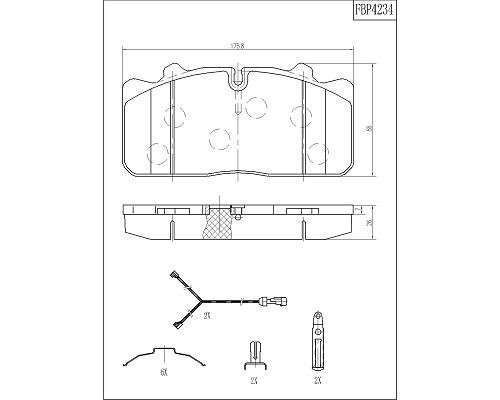 FI.BA filter FBP4234 Brake Pad Set, disc brake FBP4234: Buy near me in Poland at 2407.PL - Good price!