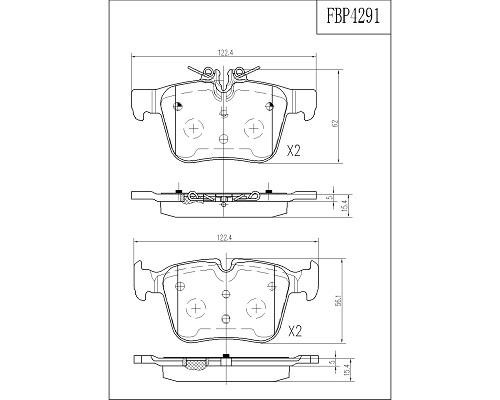 FI.BA filter FBP4291 Гальмівні колодки задні, комплект FBP4291: Купити у Польщі - Добра ціна на 2407.PL!
