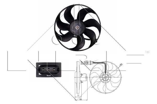 Wilmink Group WG1720359 Hub, engine cooling fan wheel WG1720359: Buy near me in Poland at 2407.PL - Good price!