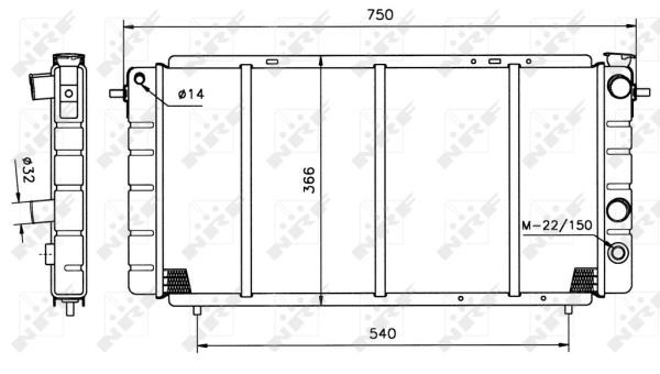 Wilmink Group WG1721448 Radiator, engine cooling WG1721448: Buy near me in Poland at 2407.PL - Good price!