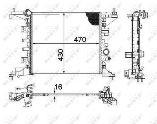 Wilmink Group WG1723428 Радіатор охолодження двигуна WG1723428: Приваблива ціна - Купити у Польщі на 2407.PL!