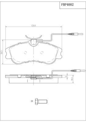 FI.BA filter FBP4002 Brake Pad Set, disc brake FBP4002: Buy near me in Poland at 2407.PL - Good price!