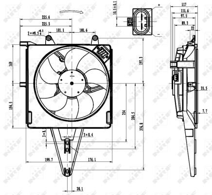 Wilmink Group WG1720389 Hub, engine cooling fan wheel WG1720389: Buy near me in Poland at 2407.PL - Good price!