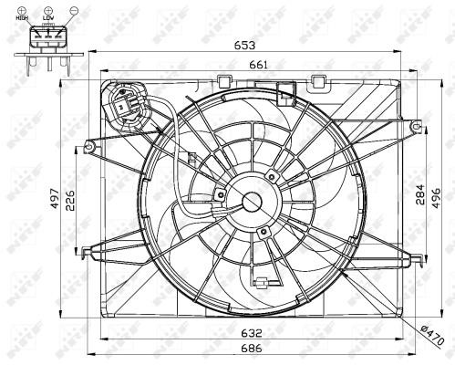 Wilmink Group WG1720515 Hub, engine cooling fan wheel WG1720515: Buy near me at 2407.PL in Poland at an Affordable price!