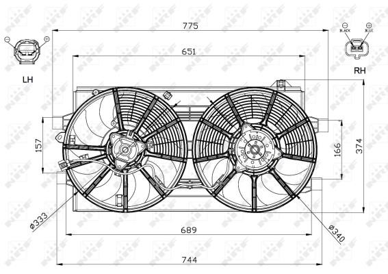 Wilmink Group WG1720521 Вентилятор радіатора охолодження WG1720521: Приваблива ціна - Купити у Польщі на 2407.PL!