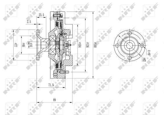 Viscous coupling assembly Wilmink Group WG1720996