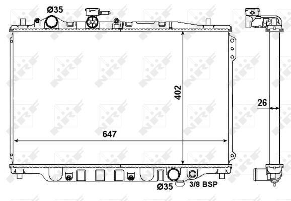 Wilmink Group WG1721418 Radiator, engine cooling WG1721418: Buy near me in Poland at 2407.PL - Good price!