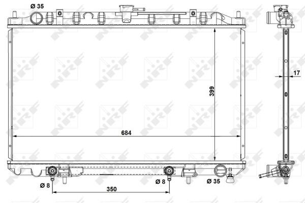 Wilmink Group WG1722520 Радиатор охлаждения двигателя WG1722520: Отличная цена - Купить в Польше на 2407.PL!