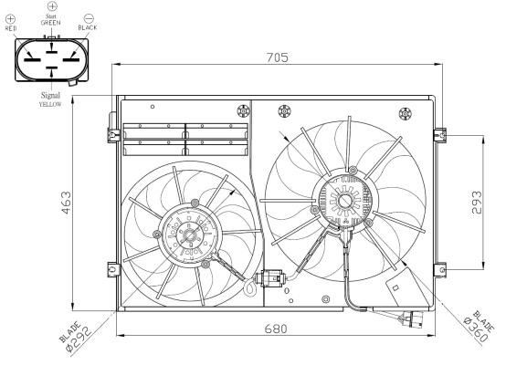 Wilmink Group WG2161761 Hub, engine cooling fan wheel WG2161761: Buy near me at 2407.PL in Poland at an Affordable price!