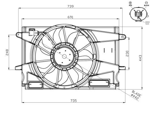 Wilmink Group WG2161771 Hub, engine cooling fan wheel WG2161771: Buy near me in Poland at 2407.PL - Good price!