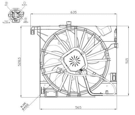 Wilmink Group WG2161775 Hub, engine cooling fan wheel WG2161775: Buy near me at 2407.PL in Poland at an Affordable price!