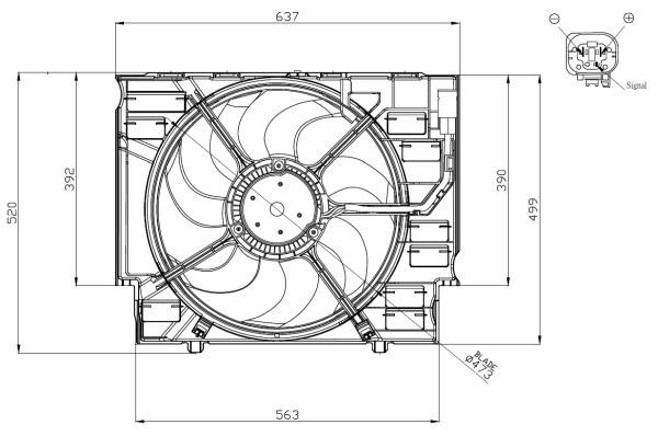 Wilmink Group WG2161780 Hub, engine cooling fan wheel WG2161780: Buy near me in Poland at 2407.PL - Good price!