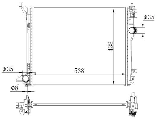 Wilmink Group WG2162320 Радиатор охлаждения двигателя WG2162320: Отличная цена - Купить в Польше на 2407.PL!