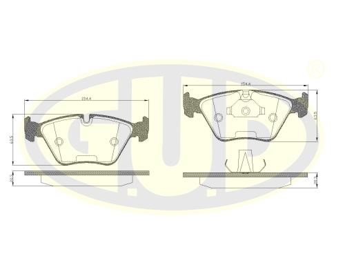 G.U.D GBP880136 Klocki hamulcowe, zestaw GBP880136: Dobra cena w Polsce na 2407.PL - Kup Teraz!