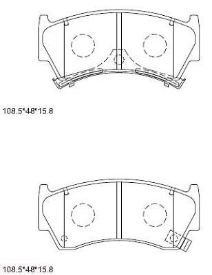 Asimco KD1732 Brake Pad Set, disc brake KD1732: Buy near me at 2407.PL in Poland at an Affordable price!