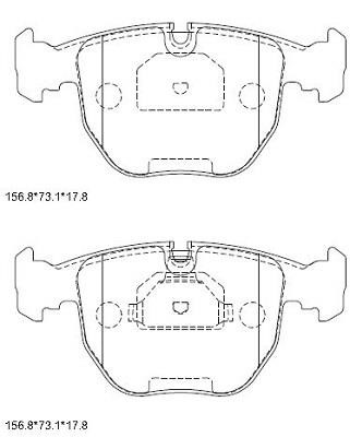 Asimco KD7761 Brake Pad Set, disc brake KD7761: Buy near me in Poland at 2407.PL - Good price!