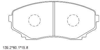 Asimco KD4702 Тормозные колодки дисковые, комплект KD4702: Отличная цена - Купить в Польше на 2407.PL!