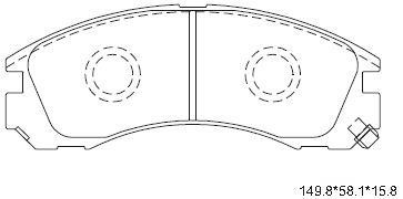 Asimco KD4243 Brake Pad Set, disc brake KD4243: Buy near me in Poland at 2407.PL - Good price!