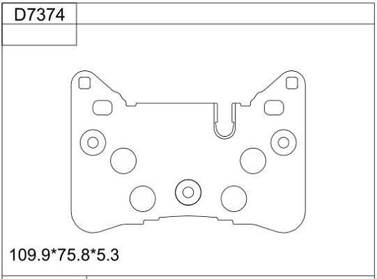 Asimco KD7374 Brake Pad Set, disc brake KD7374: Buy near me in Poland at 2407.PL - Good price!