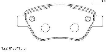 Asimco KD7542 Brake Pad Set, disc brake KD7542: Buy near me in Poland at 2407.PL - Good price!