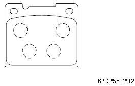 Asimco KD7568 Brake Pad Set, disc brake KD7568: Buy near me in Poland at 2407.PL - Good price!