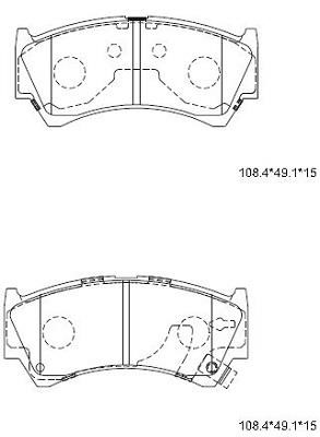 Asimco KD3733F Brake Pad Set, disc brake KD3733F: Buy near me in Poland at 2407.PL - Good price!