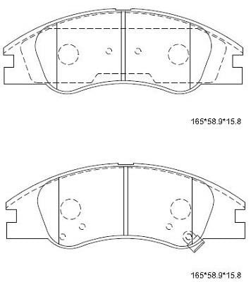 Asimco KD9720 Brake Pad Set, disc brake KD9720: Buy near me in Poland at 2407.PL - Good price!