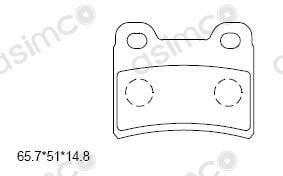 Asimco KD9736 Brake Pad Set, disc brake KD9736: Buy near me in Poland at 2407.PL - Good price!