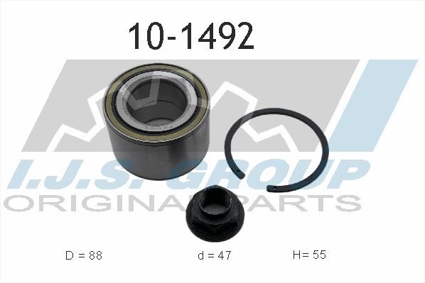IJS Group 10-1492 Wheel bearing 101492: Buy near me in Poland at 2407.PL - Good price!