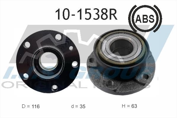 IJS Group 10-1538R Wheel hub bearing 101538R: Buy near me in Poland at 2407.PL - Good price!