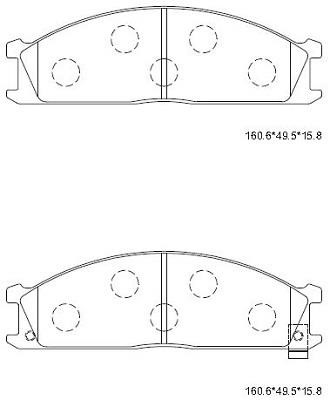 Asimco KD1792H Klocki hamulcowe, zestaw KD1792H: Dobra cena w Polsce na 2407.PL - Kup Teraz!