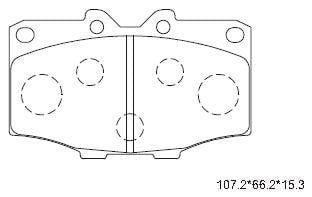 Asimco KD2259 Brake Pad Set, disc brake KD2259: Buy near me in Poland at 2407.PL - Good price!