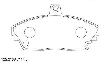 Asimco KD8714 Brake Pad Set, disc brake KD8714: Buy near me in Poland at 2407.PL - Good price!