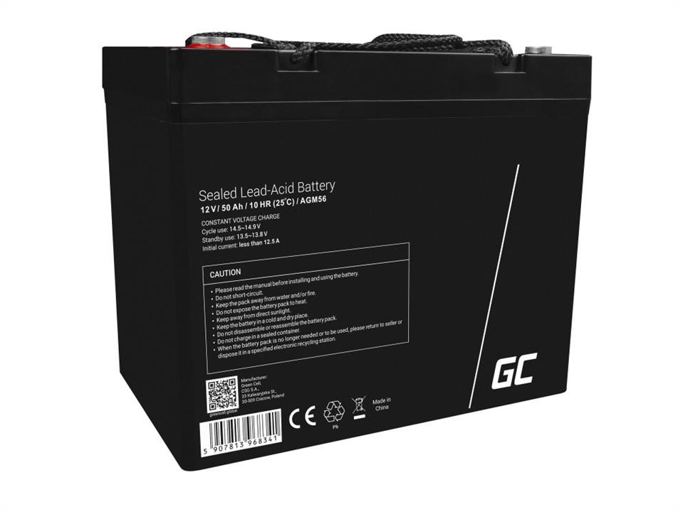 Green Cell AGM56 AGM VRLA 12V 50Ah maintenance free battery for lawnmower, scooter, boat, wheelchair AGM56: Buy near me in Poland at 2407.PL - Good price!