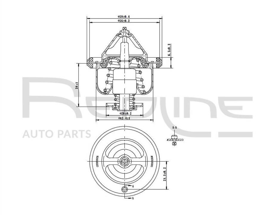 Redline 55TO006 Thermostat, coolant 55TO006: Buy near me in Poland at 2407.PL - Good price!