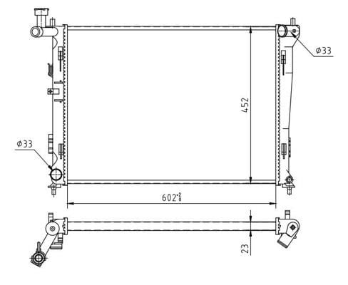 Hart 612 342 Radiator, engine cooling 612342: Buy near me in Poland at 2407.PL - Good price!