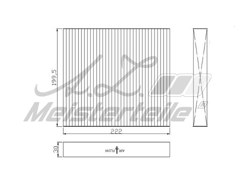 A.Z. Meisterteile AZMT-41-010-1694 Filter, interior air AZMT410101694: Buy near me in Poland at 2407.PL - Good price!
