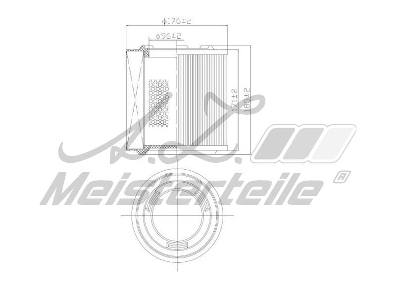 A.Z. Meisterteile AZMT-41-030-1965 Air filter AZMT410301965: Buy near me in Poland at 2407.PL - Good price!