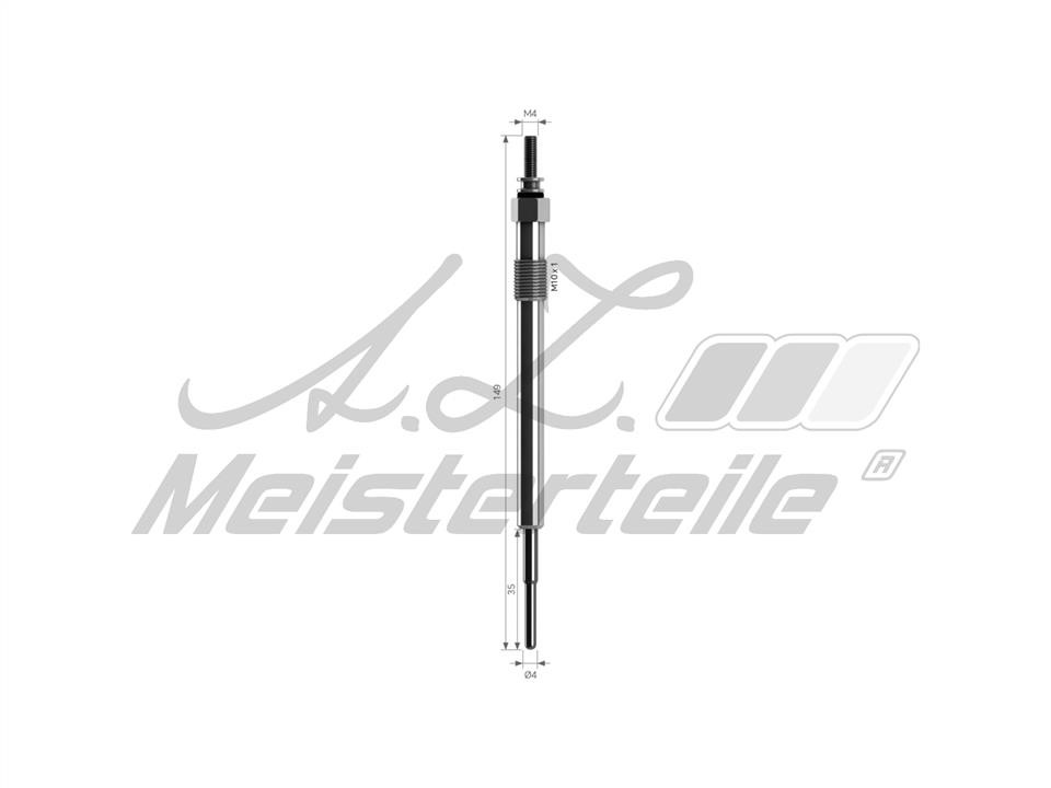 A.Z. Meisterteile AZMT-49-040-1072 Свічка розжарювання AZMT490401072: Приваблива ціна - Купити у Польщі на 2407.PL!