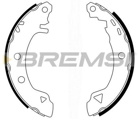 Bremsi GF0418L Brake shoe set GF0418L: Buy near me in Poland at 2407.PL - Good price!