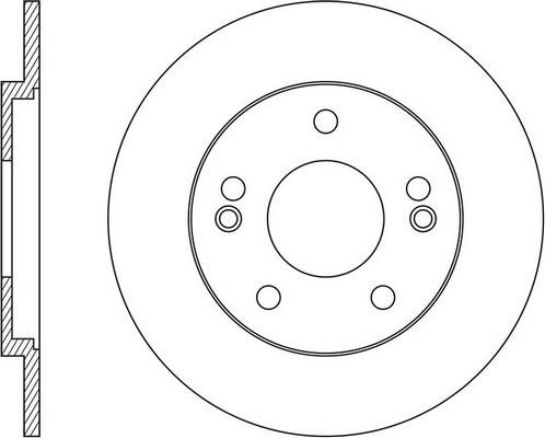 FiT FR0660 Rear brake disc, non-ventilated FR0660: Buy near me in Poland at 2407.PL - Good price!