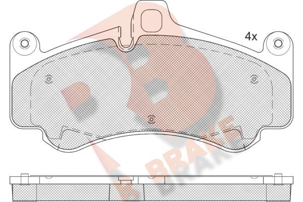 R Brake RB2359 Brake Pad Set, disc brake RB2359: Buy near me in Poland at 2407.PL - Good price!