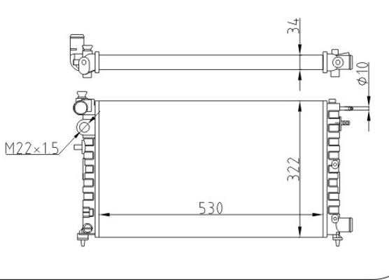 Hart 601 698 Radiator, engine cooling 601698: Buy near me in Poland at 2407.PL - Good price!