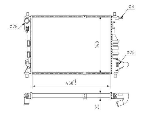 Hart 611 619 Radiator, engine cooling 611619: Buy near me in Poland at 2407.PL - Good price!