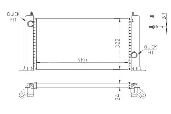 Hart 620 604 Radiator, engine cooling 620604: Buy near me in Poland at 2407.PL - Good price!