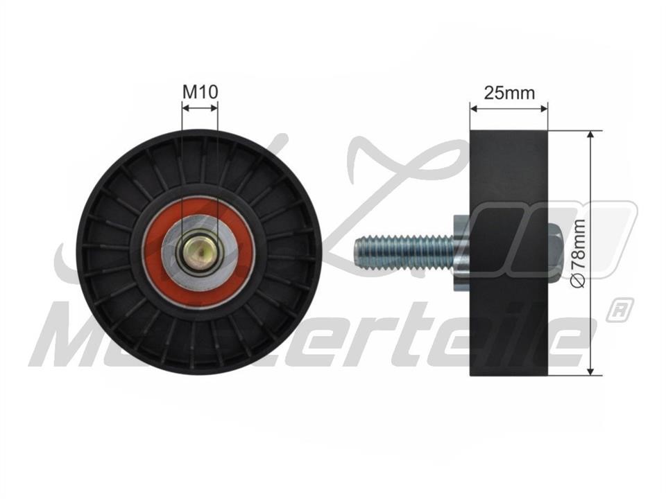 A.Z. Meisterteile AZMT-20-031-1394 Ролик обвідний приводного ременя AZMT200311394: Приваблива ціна - Купити у Польщі на 2407.PL!