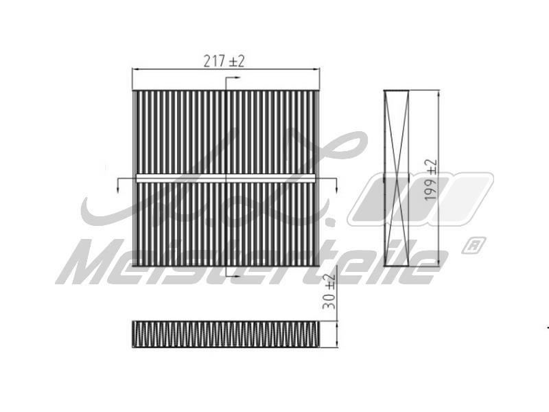 A.Z. Meisterteile AZMT-41-010-1570 Filter, interior air AZMT410101570: Buy near me in Poland at 2407.PL - Good price!